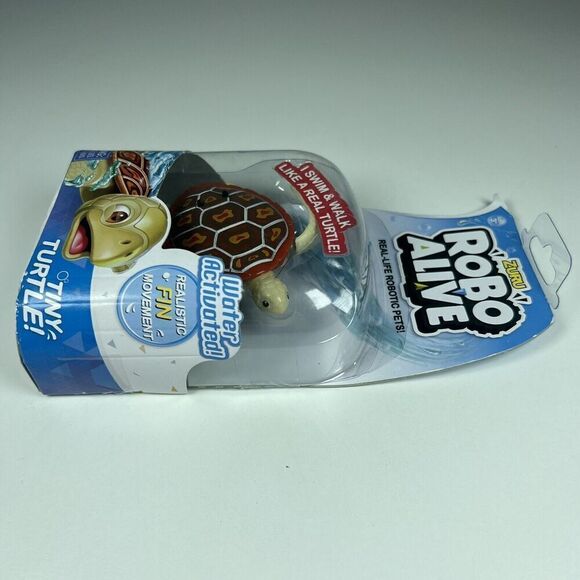 Zuru Robo Alive Real Life Robotic Pet Water Activated Swims  Tiny Turtle New - Picture 4 of 6